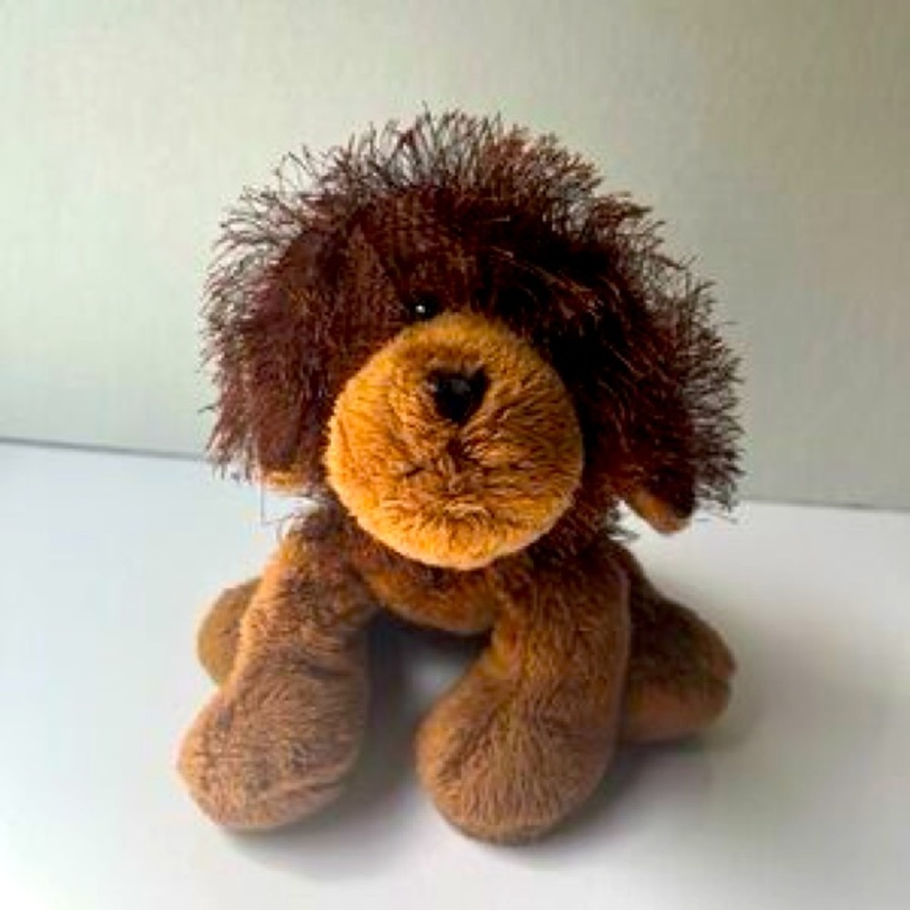 Webkinz Ganz Cheektowaga Brown Dog Plush Stuffed Animal 6” HM195